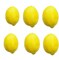 Artificial Lemons, 6PCS Yellow Lifelike Lemon, Fake Fruit Lemons, Simulation Lemon for Kitchen Home Party Decoration